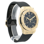 Hublot Classic Fusion Chronograph Black Dial 18k Yellow Gold 42mm 541.VX.1130.RX