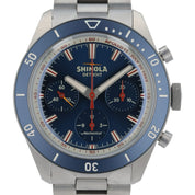 Shinola Mooncraft Monster Titanium Blue Dial 43mm Manual Wind Men’s Watch