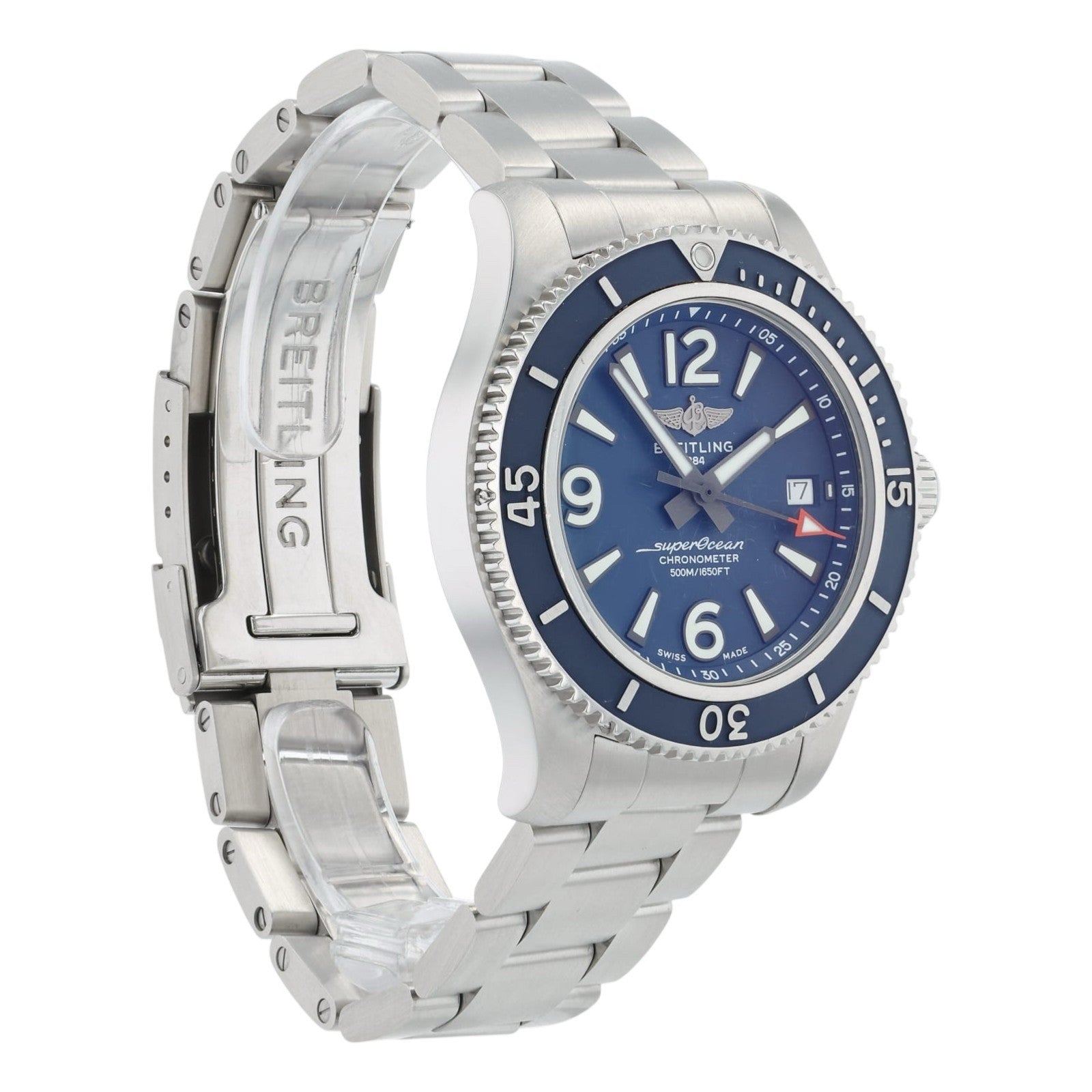 Breitling Superocean Blue Dial Stainless Steel 42mm Automatic Men’s Watch A17366