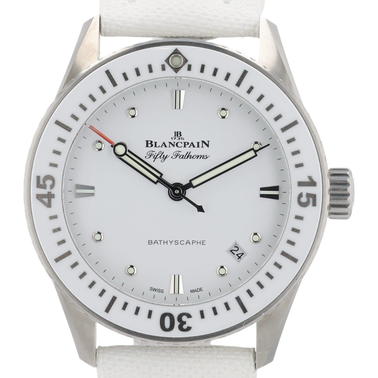2026 NEW Blancpain Fifty Fathoms Steel White Dial 38mm Auto 5100 1127 W52A