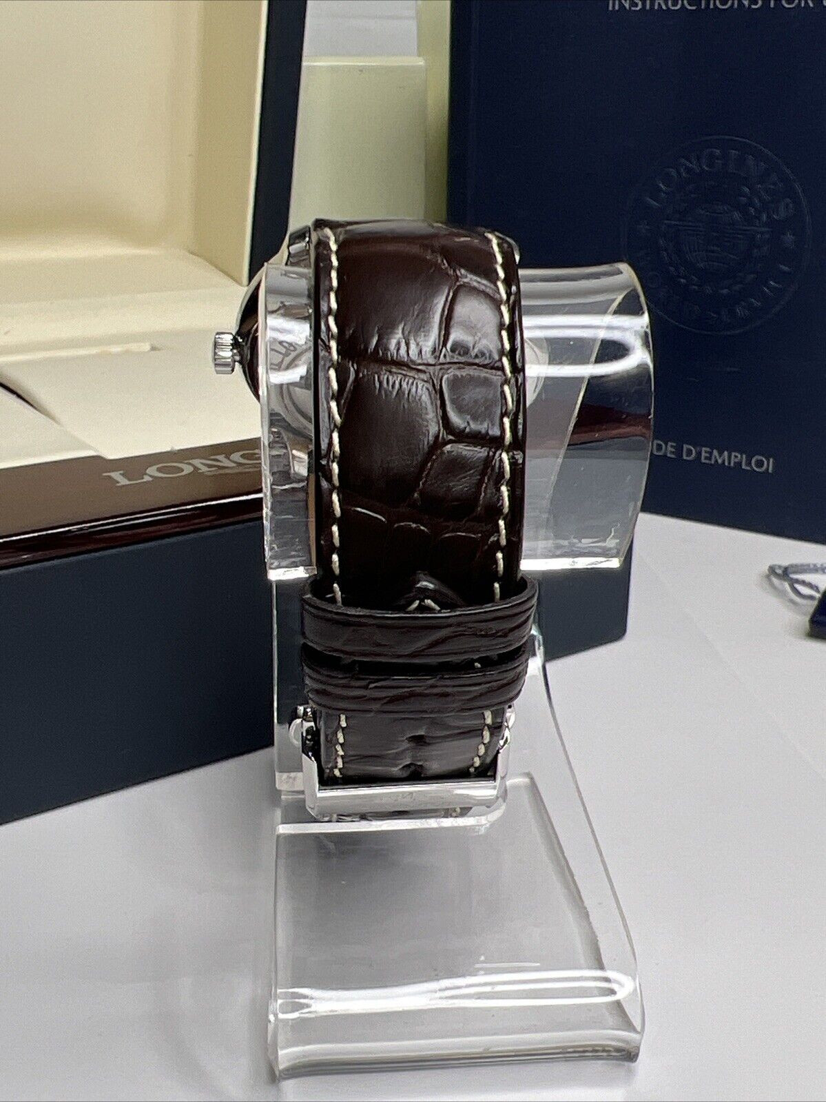 Longines Master Collection L2.631.4.70.3 Automatic GMT Date Watch w/ Box Papers