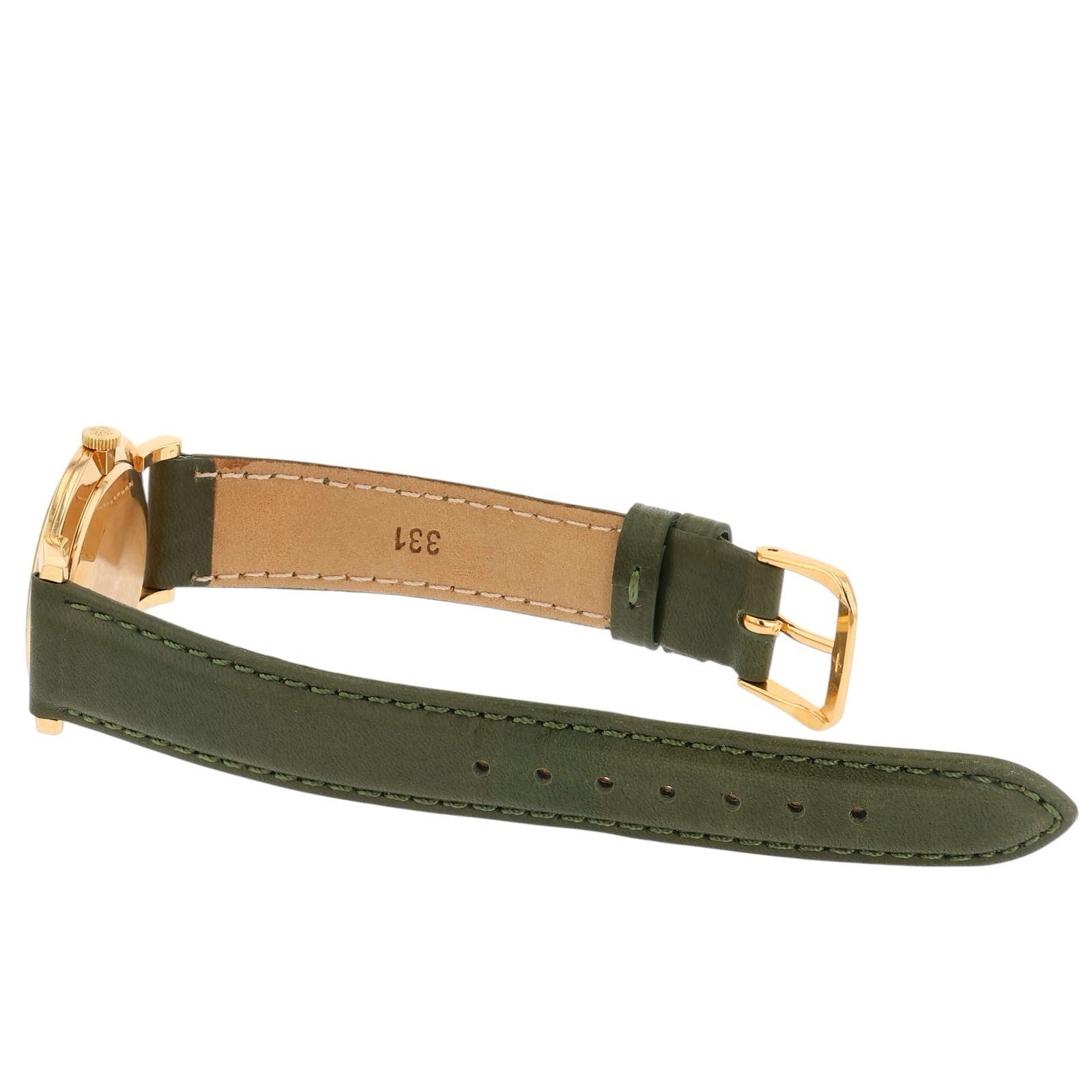 Patek Philippe Calatrava 18k Gold Champagne Linen Dial 33mm Manual Wind 2573