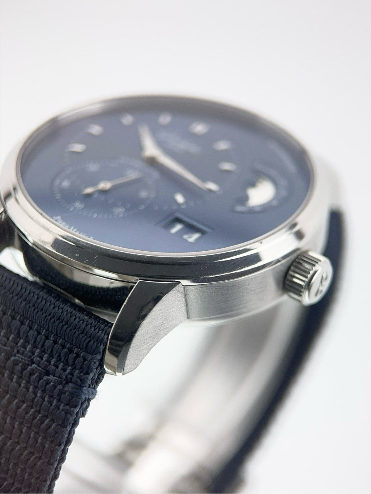 Glashutte PanoMaticLunar Automatic Steel Blue Dial Men's Watch 1-90-02-46-32-01