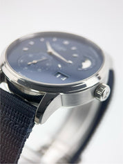 Glashutte PanoMaticLunar Automatic Steel Blue Dial Men's Watch 1-90-02-46-32-01