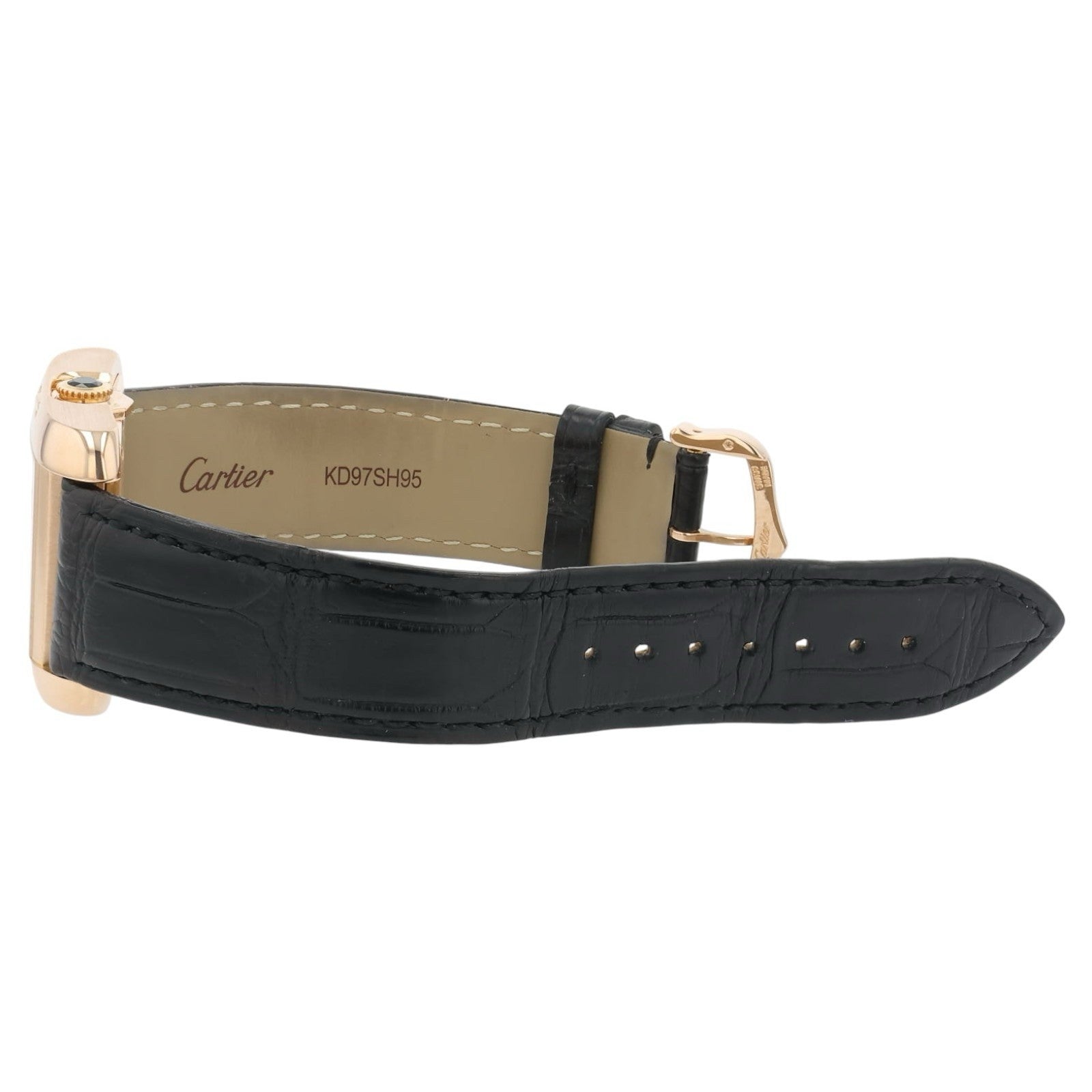 Cartier Tank Anglaise 18k Rose Gold Silver Dial 39.2mm Automatic Mens W5310005