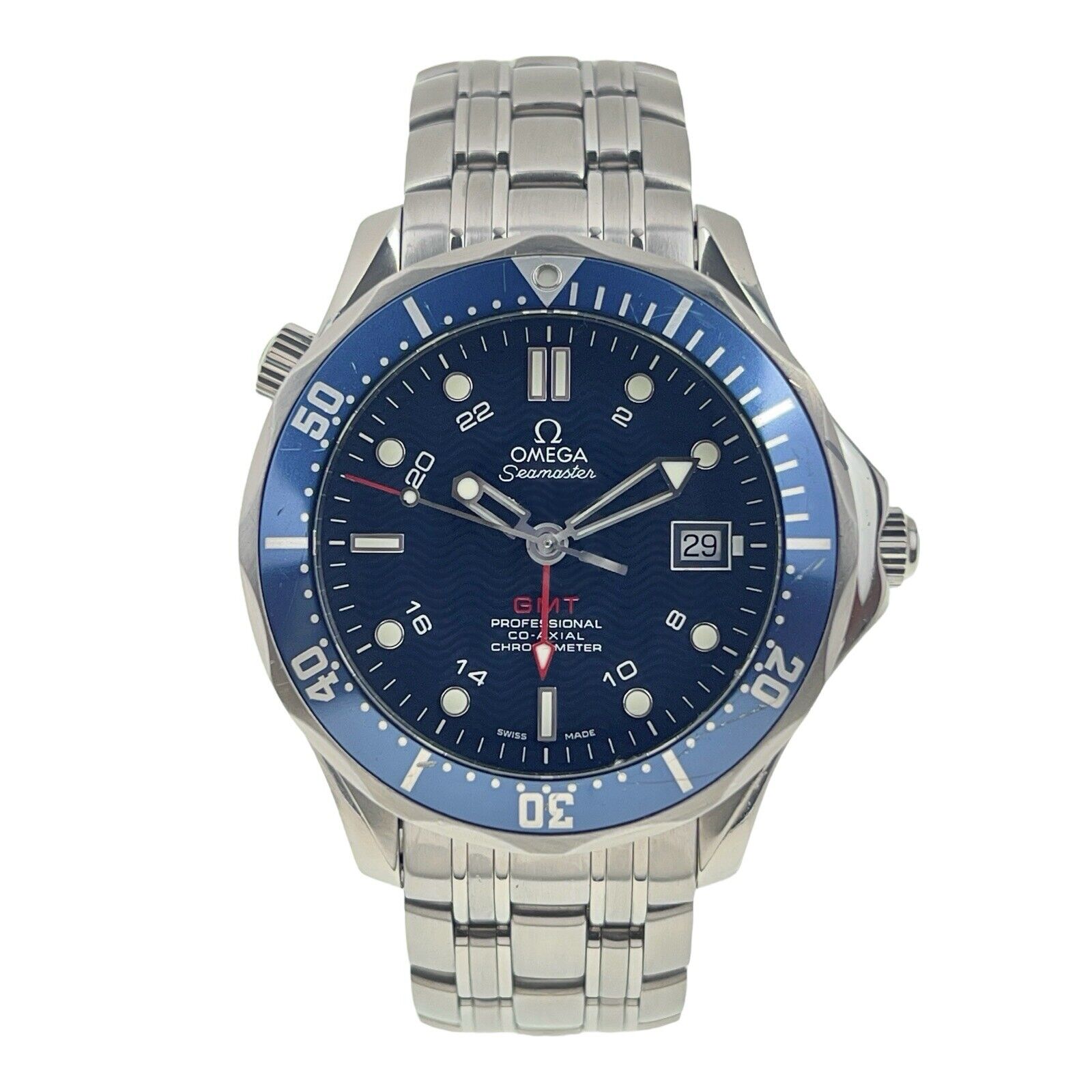 Omega Seamaster Diver GMT 300m Steel Blue 41mm Automatic Men’s Watch 2535.80.00