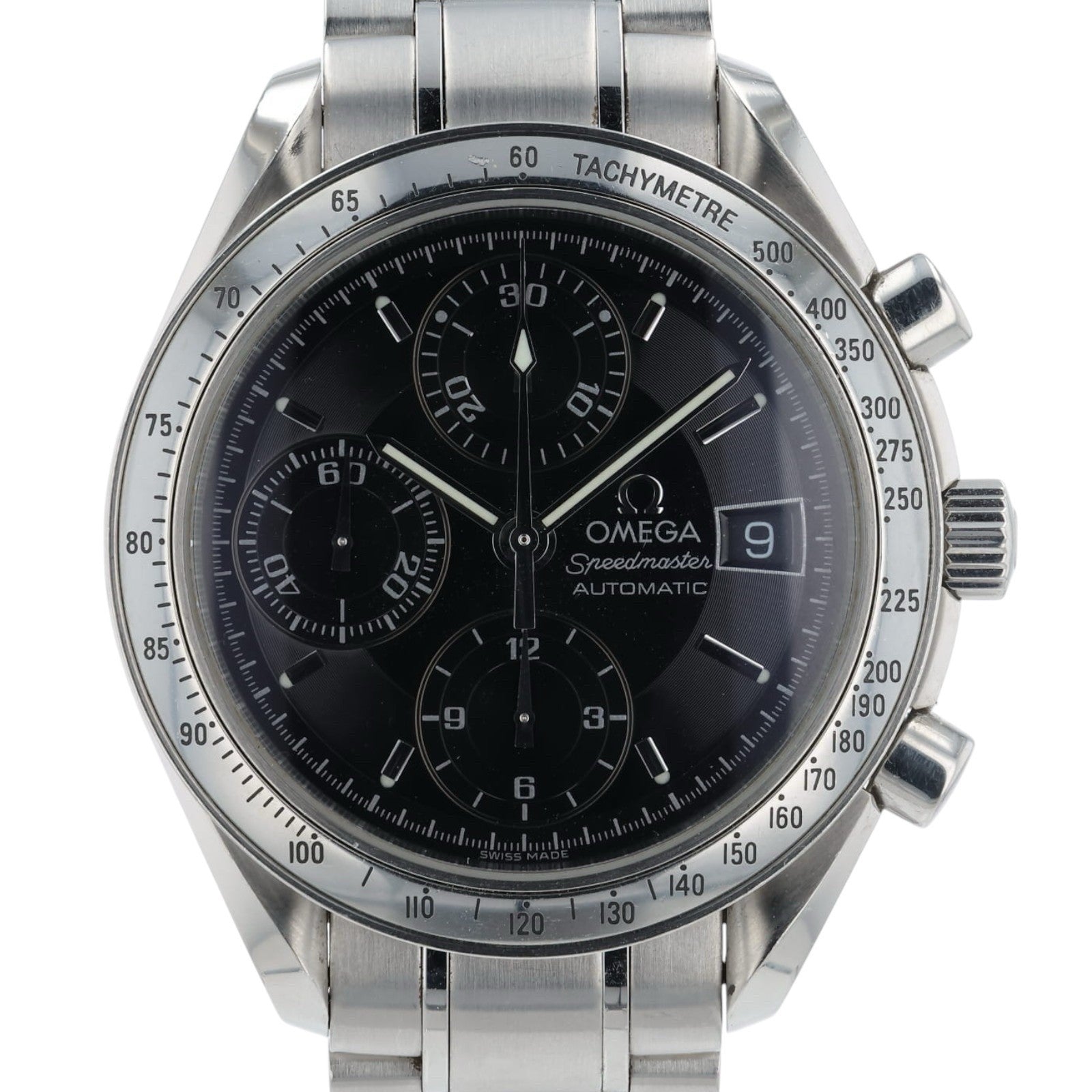 Omega Speedmaster Date Black Dial Stainless Steel 39mm Automatic Mens 3513.50