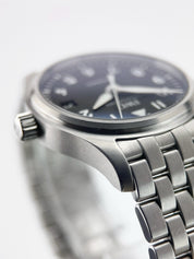 IWC Pilot Date Stainless Steel Black Dial 36mm Automatic Men's Watch IW324010