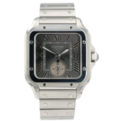 Cartier Santos Dial Time Gray Dial Steel 40.2mm Automatic Men’s Watch WSSA0076