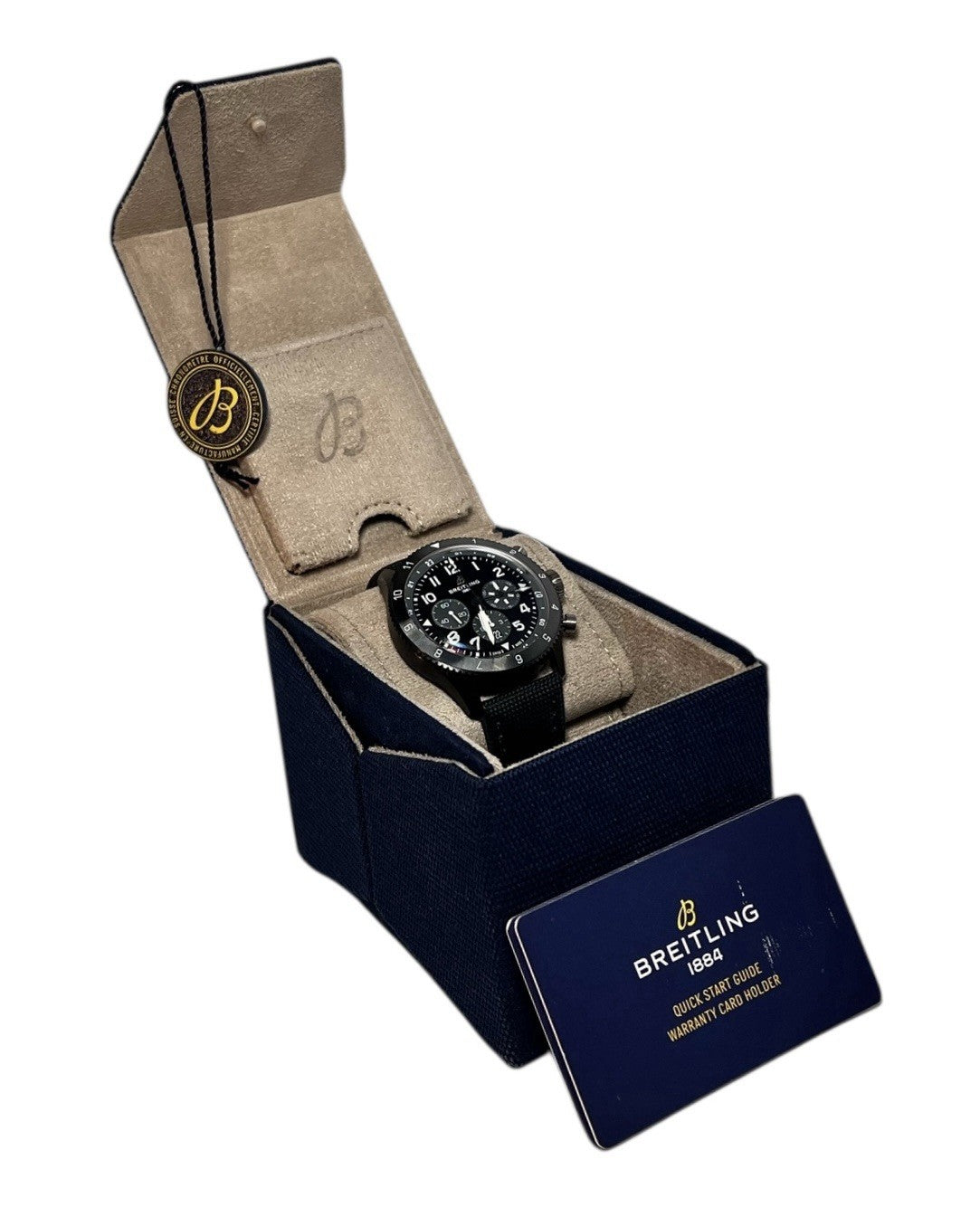 Breitling Super Avi Ceramic Black Dial 46mm Automatic Men’s Watch SB0445