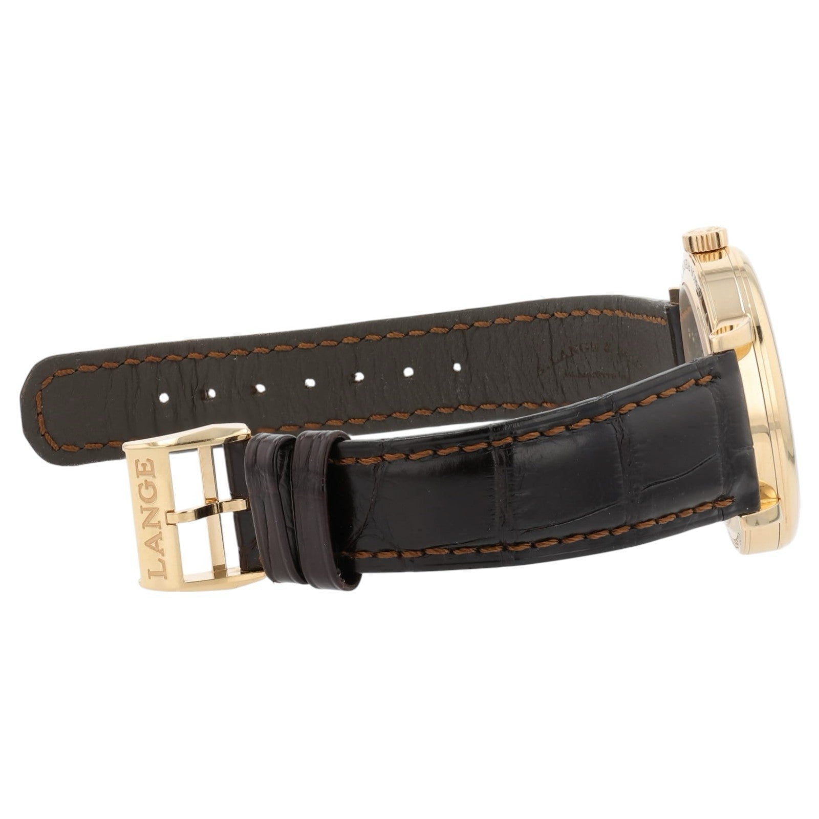 A. Lange & Sohne Silver Dial 18k Rose Gold 39mm Manual Wind Men’s Watch 234.032