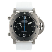 Panerai Submersible Flyback Black Dial Titanium 47mm Automatic Mens PAM00614