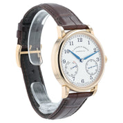A Lange & Sohne 1815 UP/DOWN 18k Rose Gold Silver Dial 39mm Manual Wind 234.032