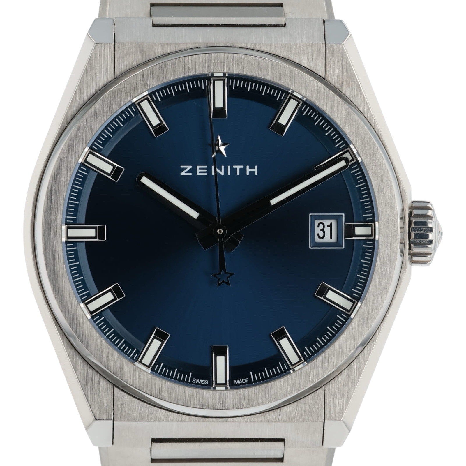 Zenith Defy Titanium Blue Dial 41mm Automatic Movement Mens Watch 95.9000.670