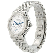 Credor Pacific Retrograde Silver Dial Steel 40mm Automatic Men's Watch GCBG997