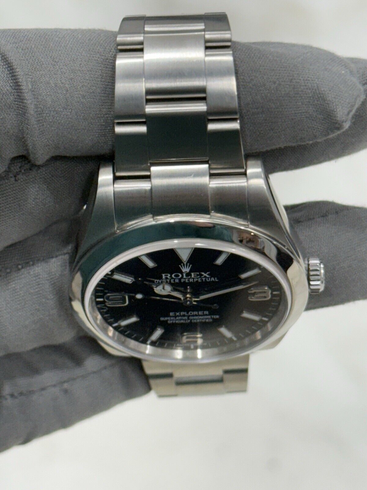 Rolex Explorer MK1 Stainless Steel 39mm Black Dial Automatic Mens Watch 214270