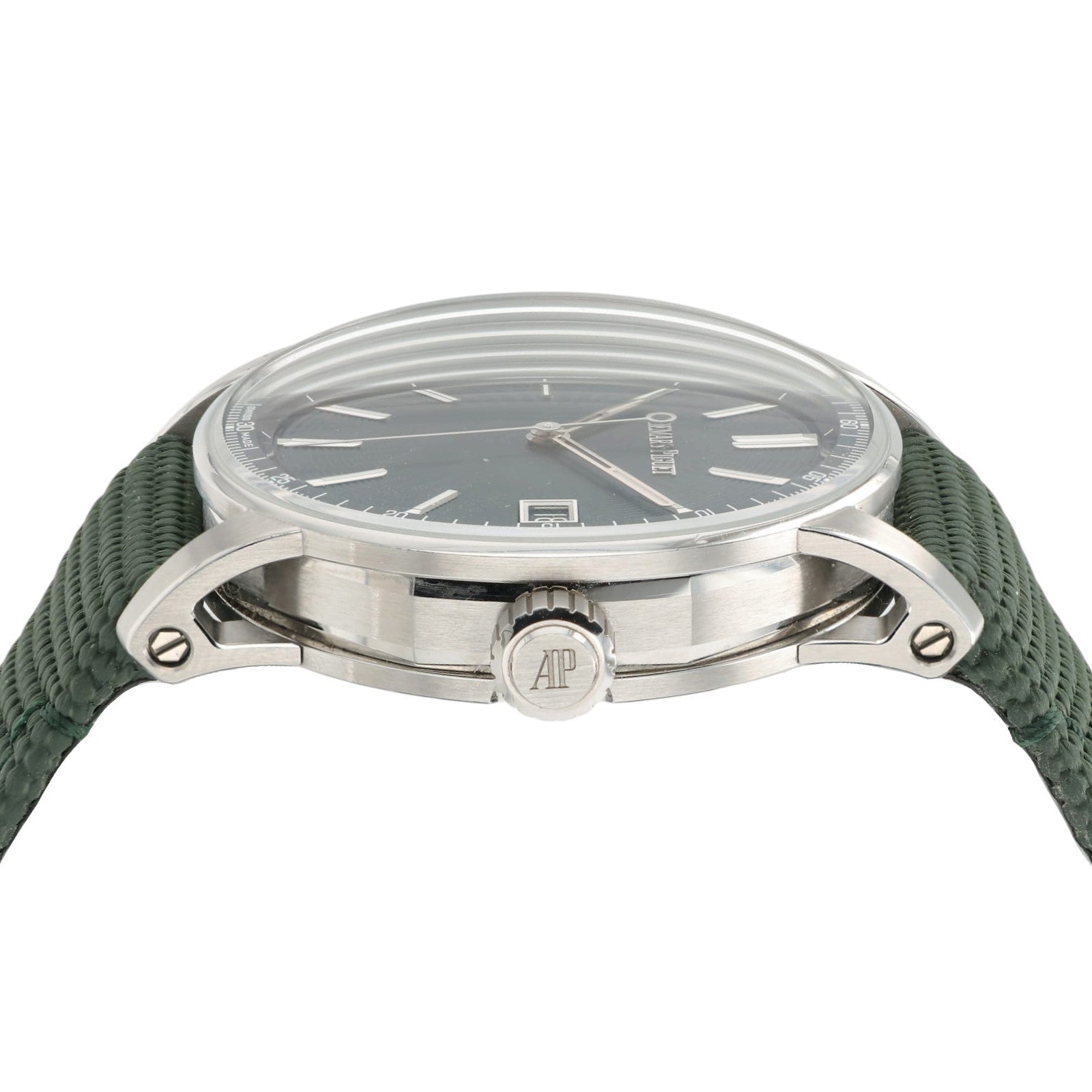Audemars Piguet Code Date Green Dial Steel 41mm Automatic Men's Watch 15210ST