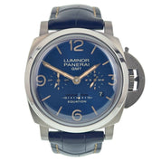 Panerai Luminor Equation Titanium Blue Dial 47mm Wind Up Men's Watch PAM00670