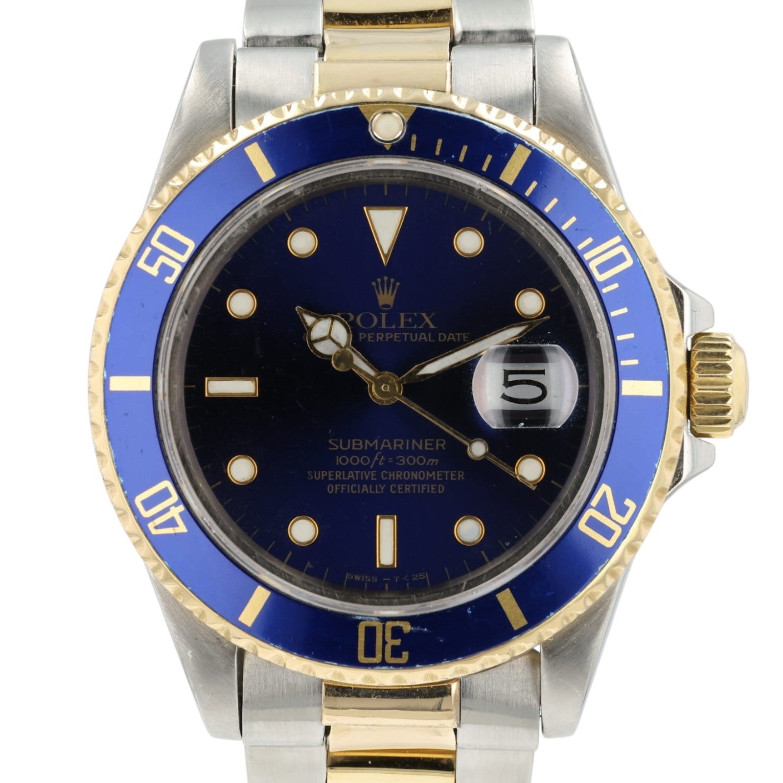 Rolex Submariner Blue Dial Stainless Steel 40mm Automatic Mens Watch 16803