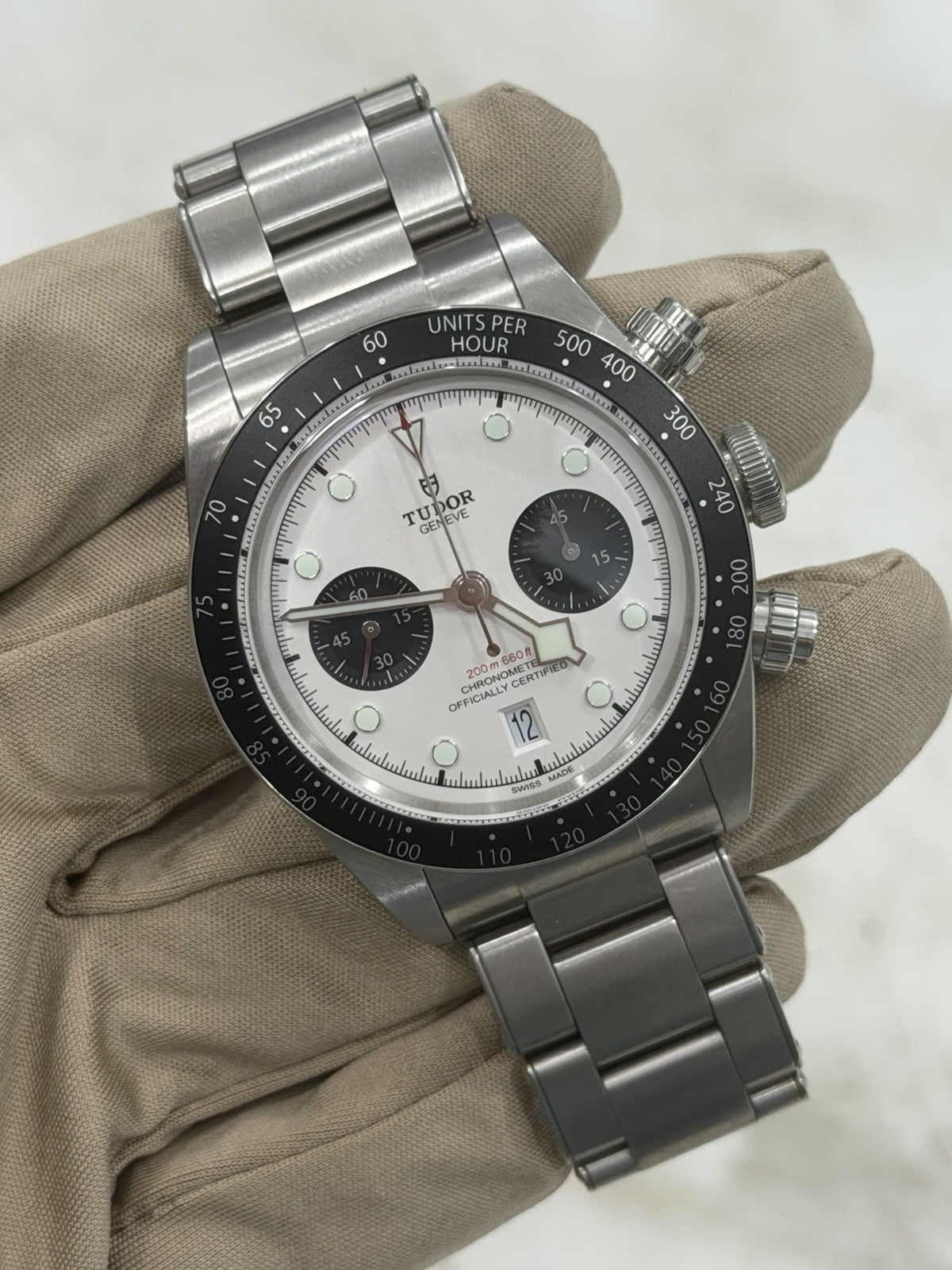 Tudor Chronograph Steel Panda 41mm Automatic Mens Watch 79360N - Box/Papers