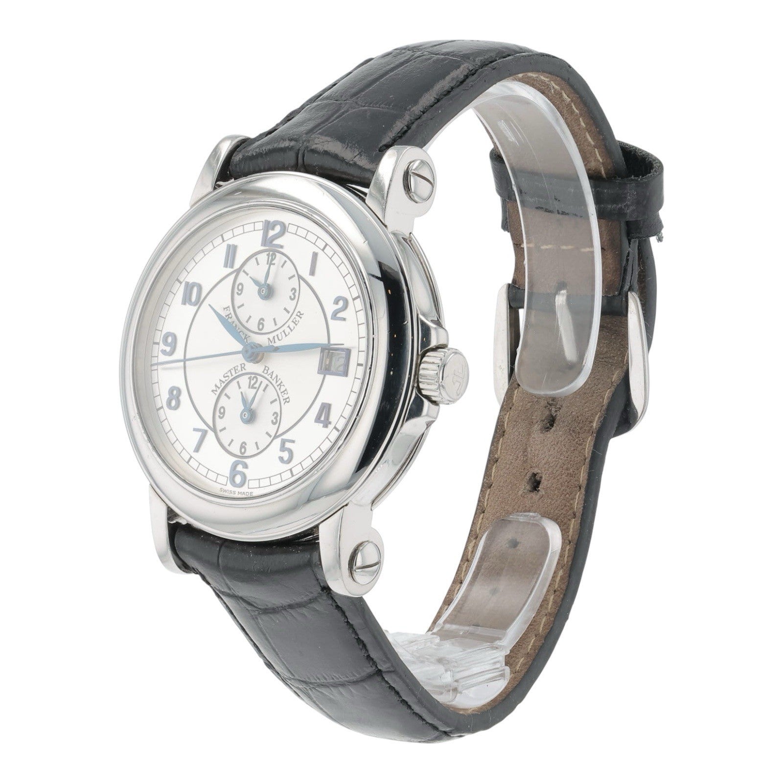 Franck Muller Master Banker Steel Silver Dial 39mm Automatic Mens 7000MB