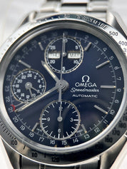 OMEGA Speedmaster 3521.80 Triple Calendar Chronograph Automatic 39mm Blue Dial