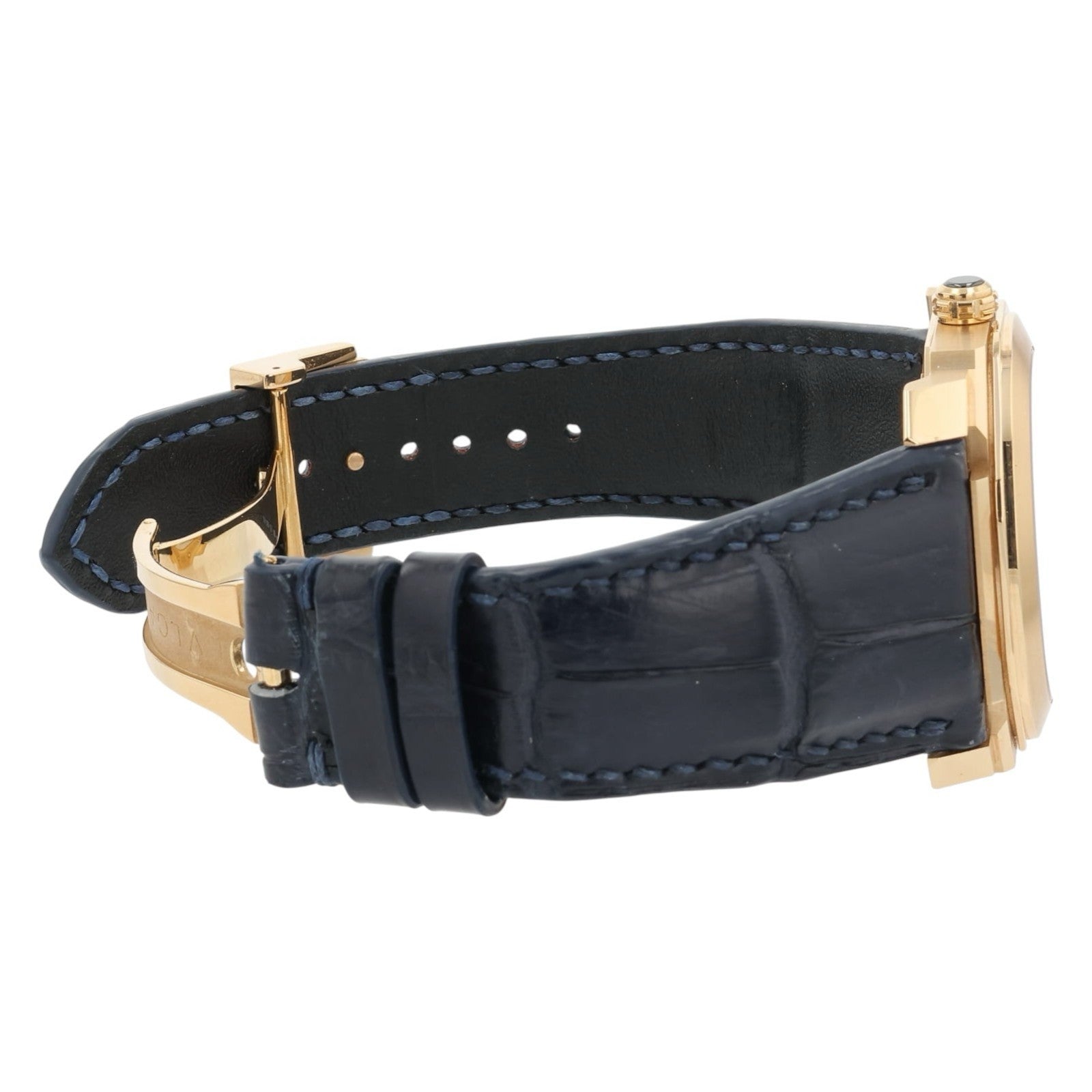 Bulgari Octo 18k Rose Gold Black Dial 41mm Automatic Mens Watch BGO P 41 G