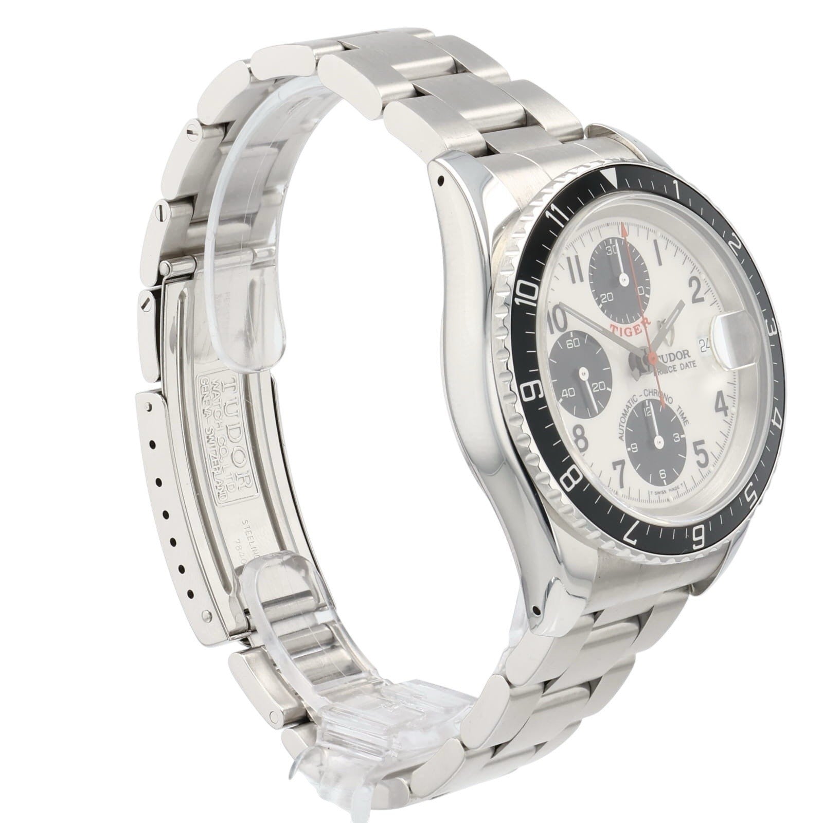 Tudor Prince Date Tiger Stainless Steel White Dial 40mm Automatic Mens 79270P