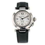 Cartier Pasha Stainless Steel White Dial 35mm Automatic Men’s Watch W31044M7