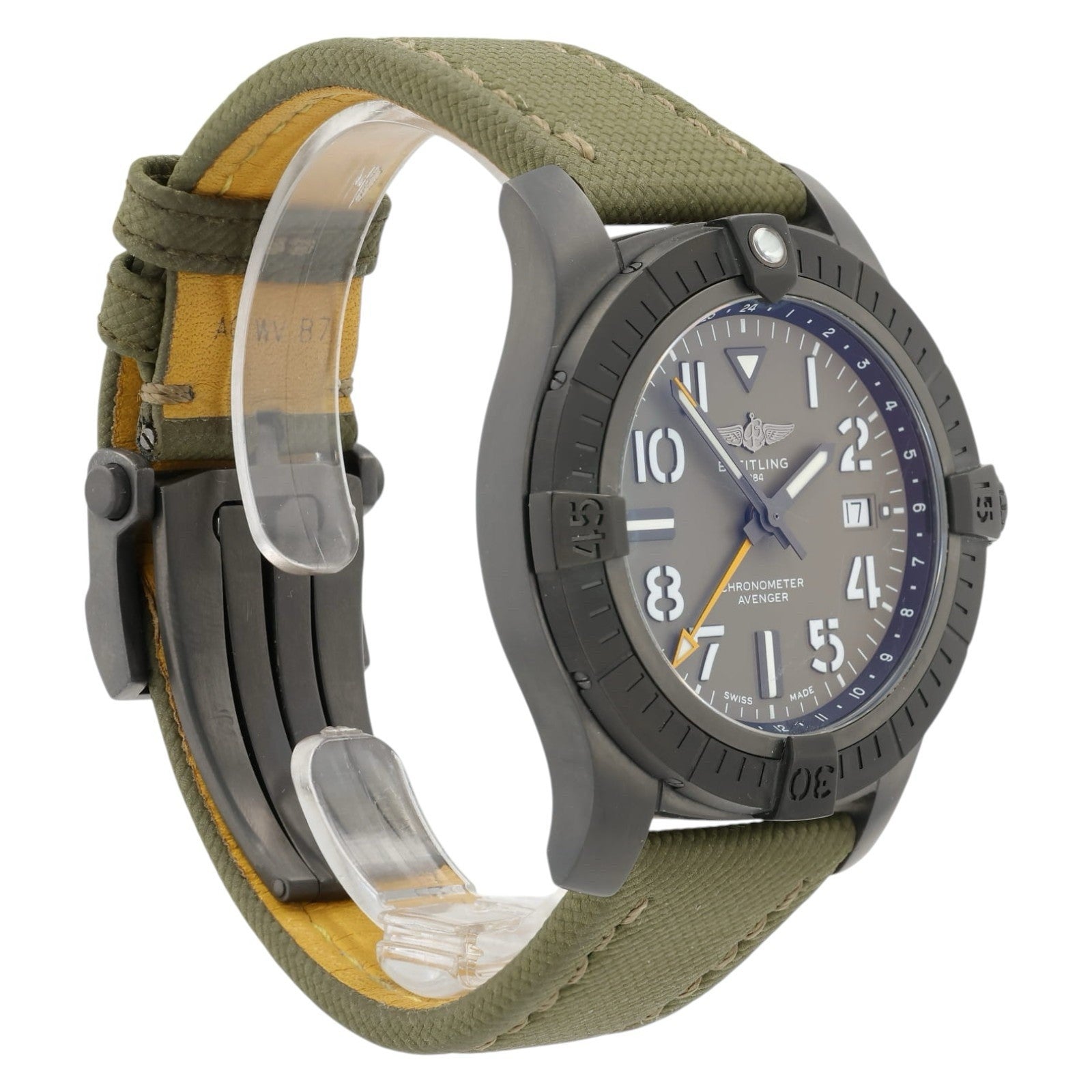 Breitling Avenger Green Dial Titanium 44mm Automatic Movement Mens Watch V32395