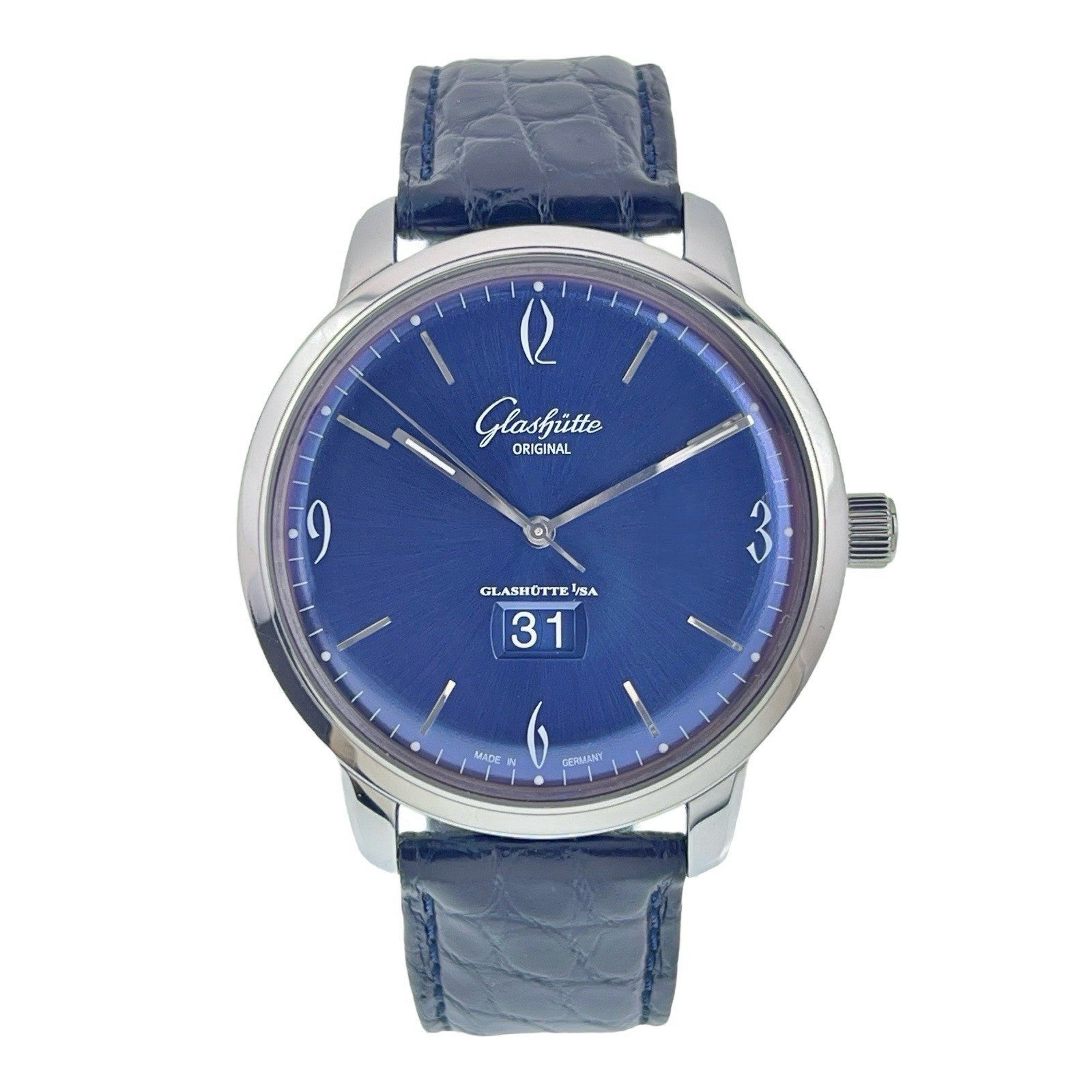 Glashutte Original Sixties Steel Blue Dial 42mm Automatic Mens 2-39-47-06-02-04