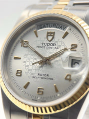 Tudor Prince Date Day Two Tone 36mm Silver Dial Automatic Men’s Watch 76213