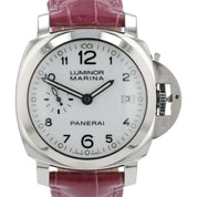 Panerai Luminor White Dial Stainless Steel 42mm Automatic Men’s Watch PAM00523