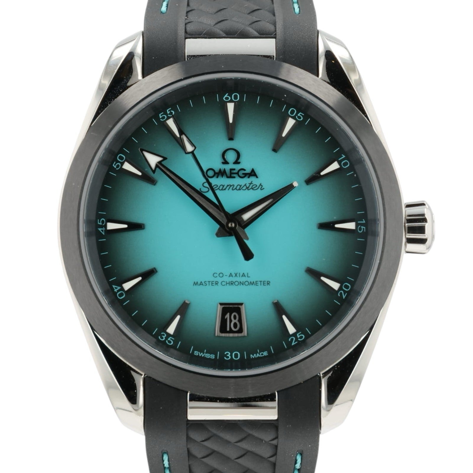 Omega Aqua Terra Turquoise Dial Steel 38mm Automatic Mens 220.32.38.20.03.001