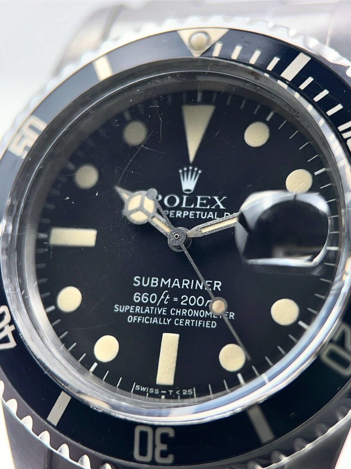 Rolex Submariner Date Stainless Steel Black Dial 40mm Automatic Men’s Watch 1680