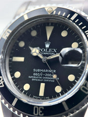 Rolex Submariner Date Stainless Steel Black Dial 40mm Automatic Men’s Watch 1680