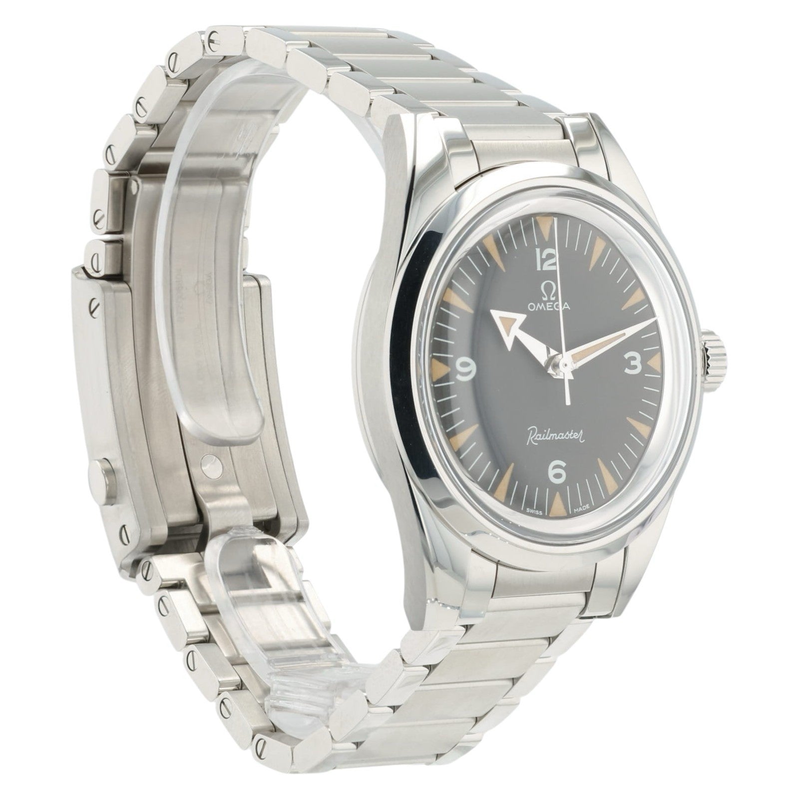 Omega Railmaster Black Dial Stainless Steel 38mm Automatic 220.10.38.20.01.002