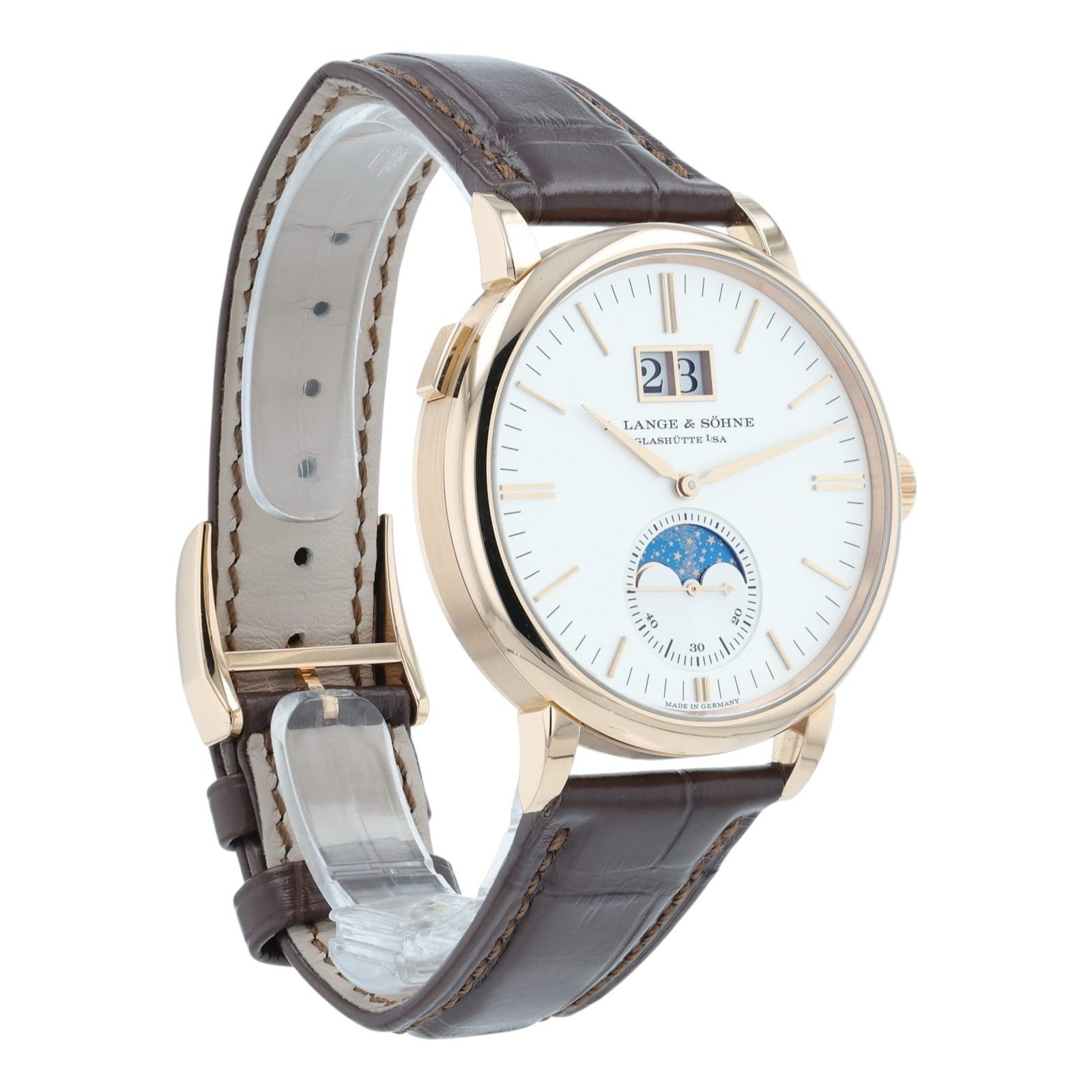 2025 A. Lange & Sohne Saxonia Silver Dial 18k Rose Gold 40mm Auto Watch 384.032