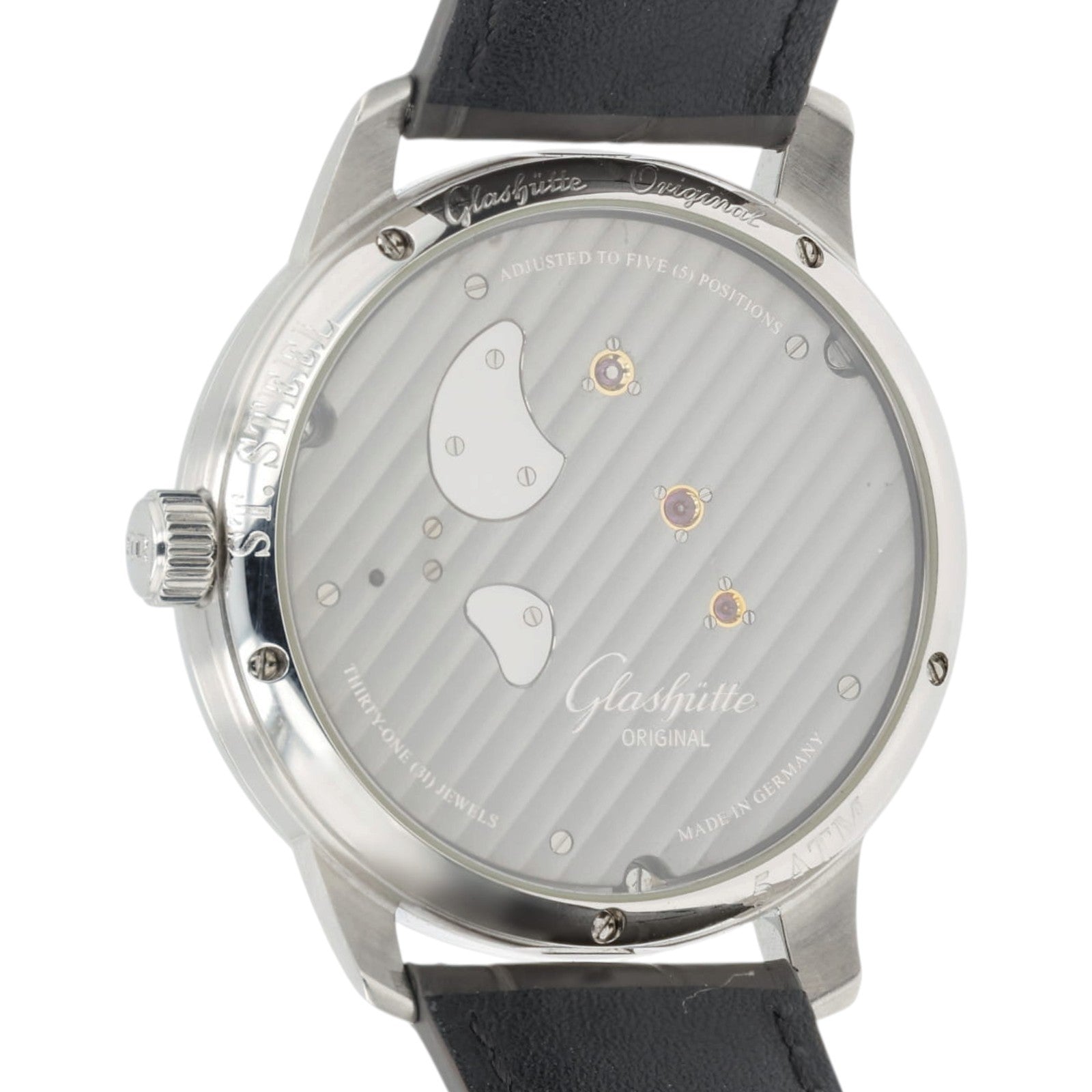 Glashutte PanoInverse XL Gray Dial Stainless Steel 42mm Manual 1-66-06-04-22-05