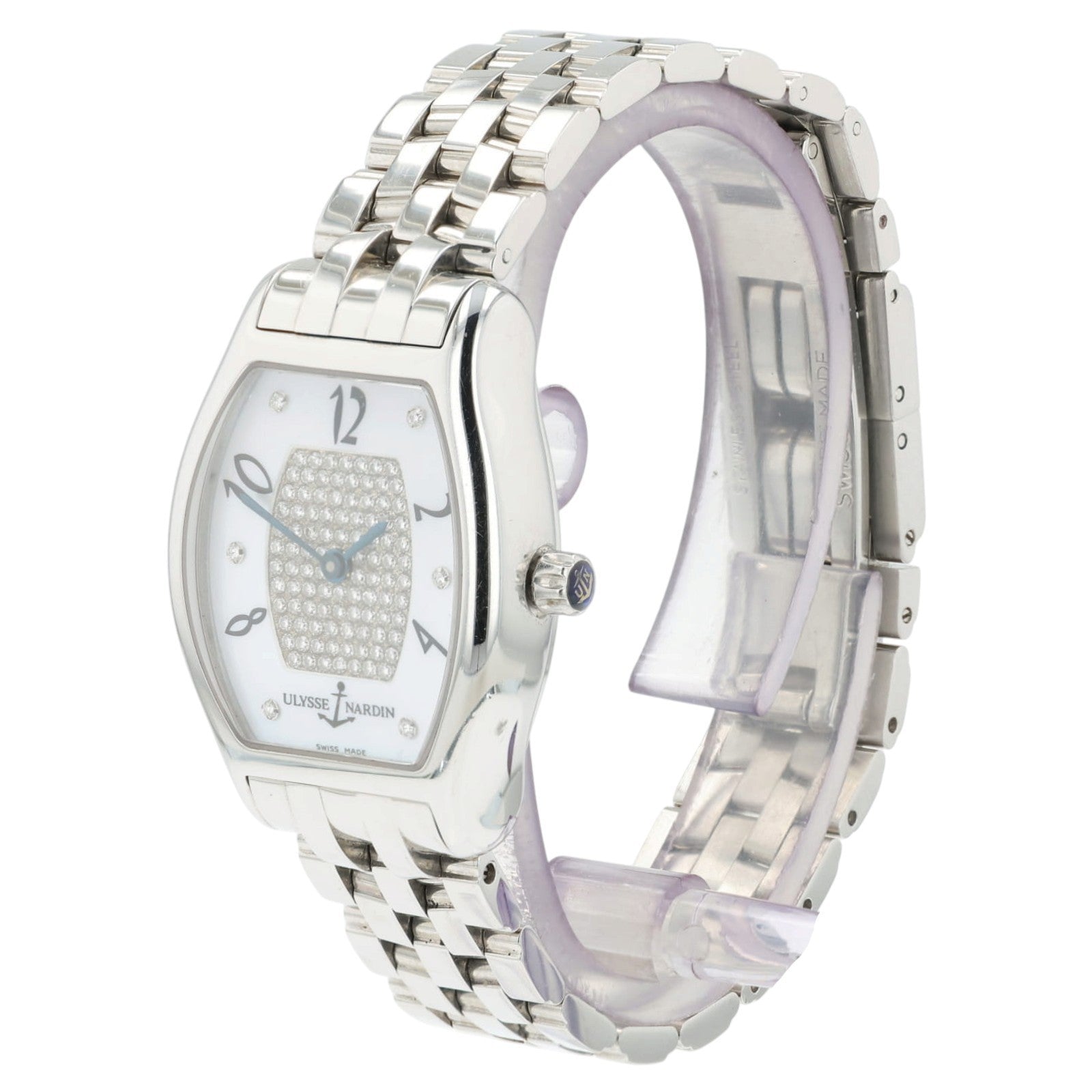 Ulysse Nardin Michelangelo Diamond MOP Dial Steel 26mm Automatic Watch 103-48