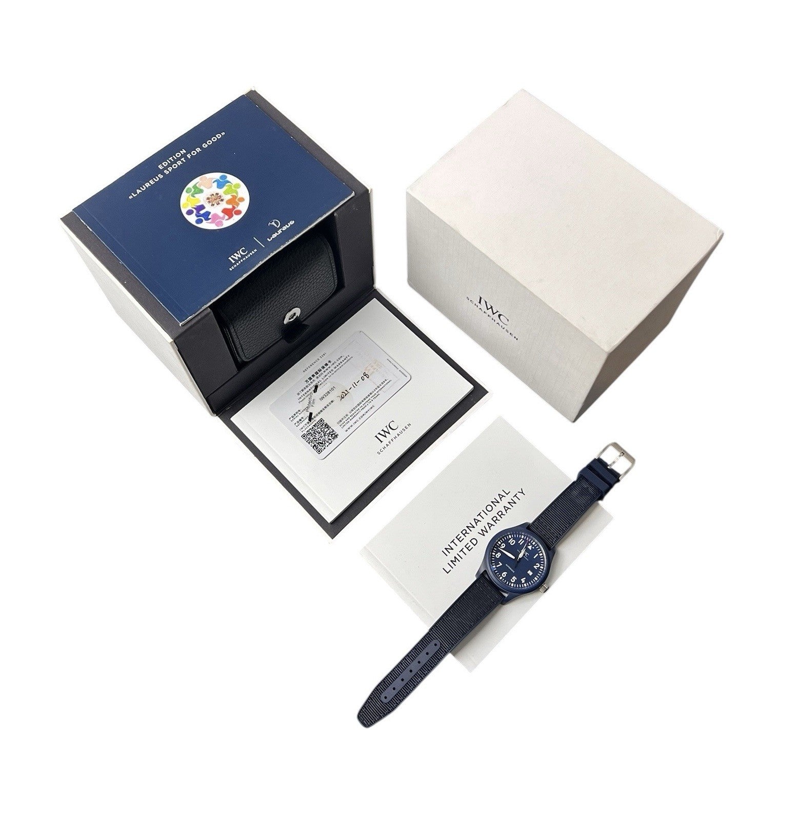 IWC Pilot Ceramic Blue Dial 41mm Automatic Men's Watch IW328101 - Box/Papers