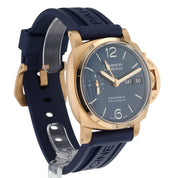 Panerai Luminor Perpetual Calendar Blue Dial Rose Gold 44mm PAM00742 -  Full Set