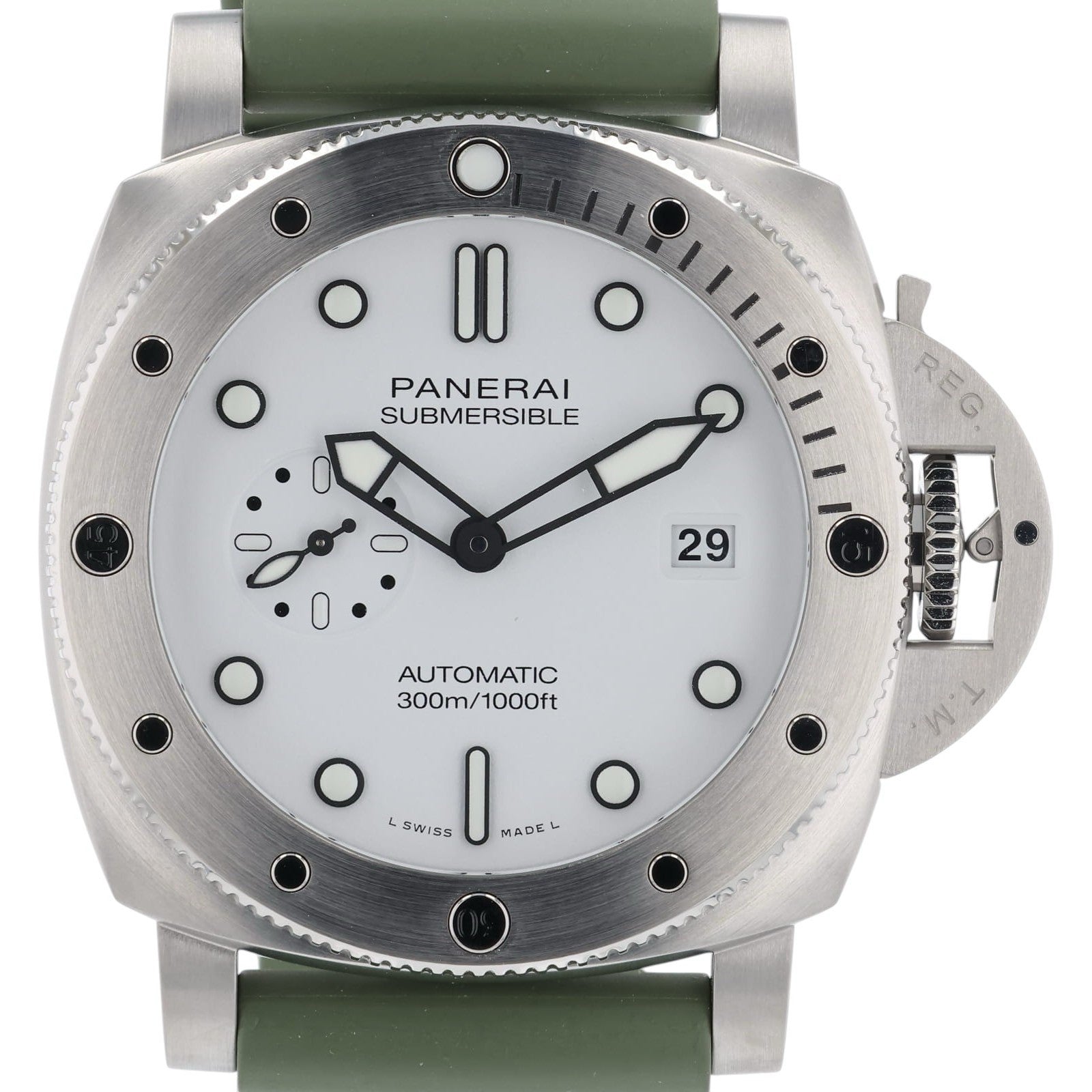 NEW Panerai Submersible QuarantaQuattro Steel White Dial 44mm Automatic PAM01226