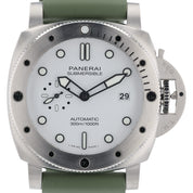 NEW Panerai Submersible QuarantaQuattro Steel White Dial 44mm Automatic PAM01226