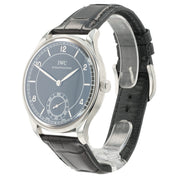 IWC Portuguese Black Dial Stainless Steel 44mm Manual Wind Mens Watch IW544501