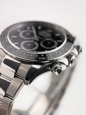Rolex Daytona Stainless Steel Black Dial 40mm Automatic Mens Watch 126500LN