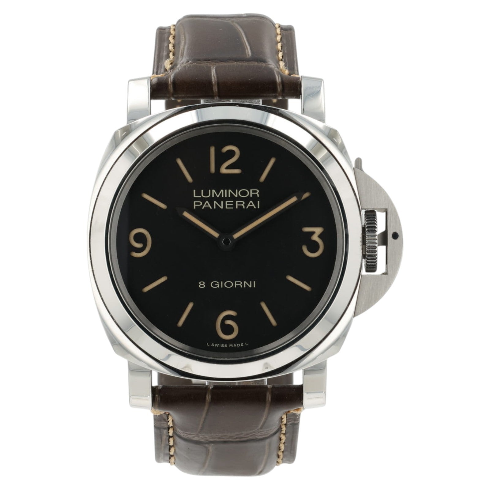 Panerai Luminor Giorni Black Dial Stainless Steel 44mm Manual Watch PAM00914