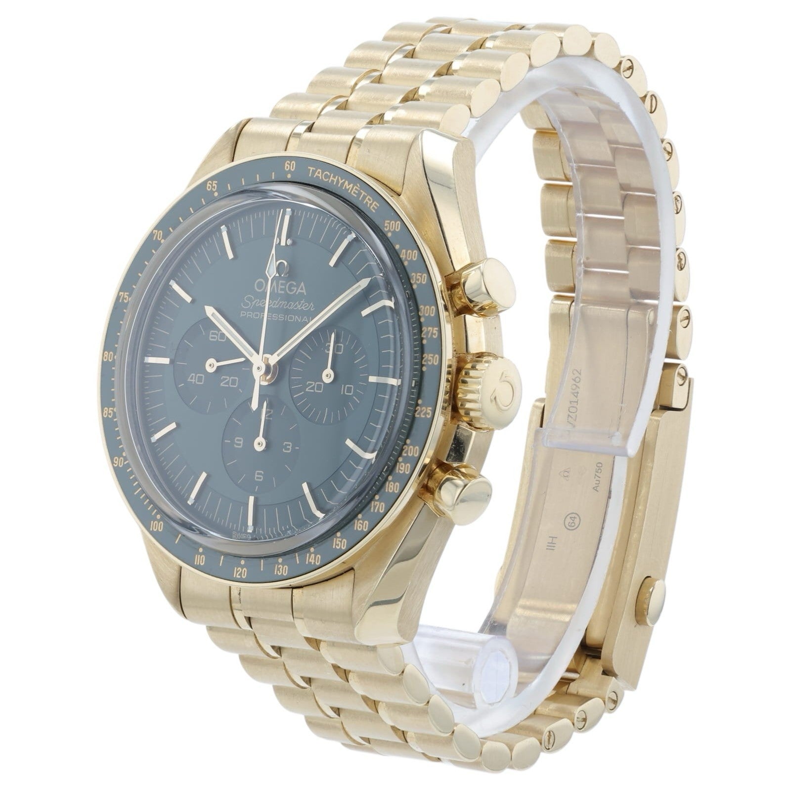 Omega Speedmaster Green Dial 18k Yellow Gold 42mm Manual 310.60.42.50.10.001