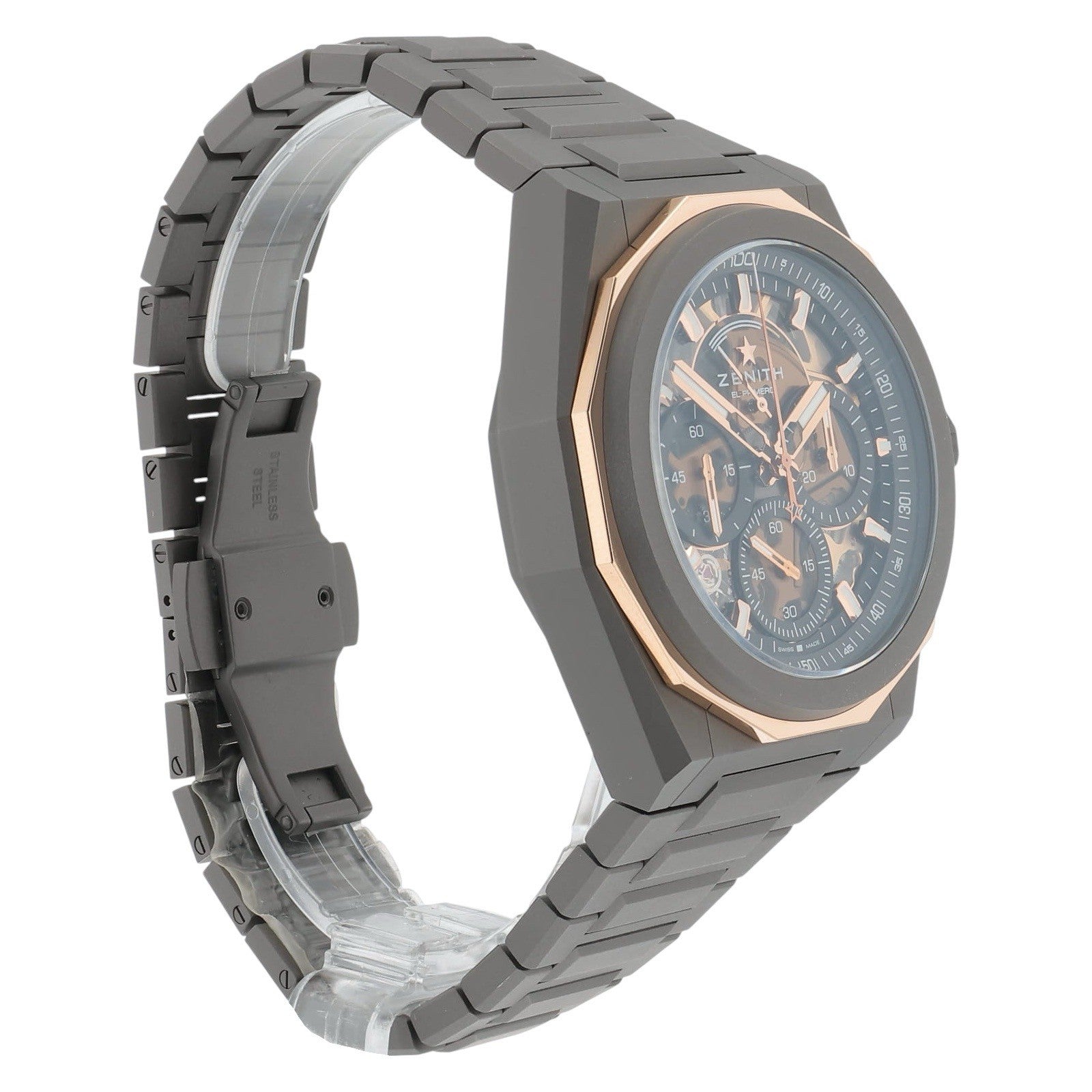 NEW 2025 Zenith Defy Titanium Black Dial 45mm Automatic Mens Watch 87.9100.9004