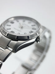 Rolex Air King Stainless Steel White Dial 34mm Automatic Mens Watch 114210